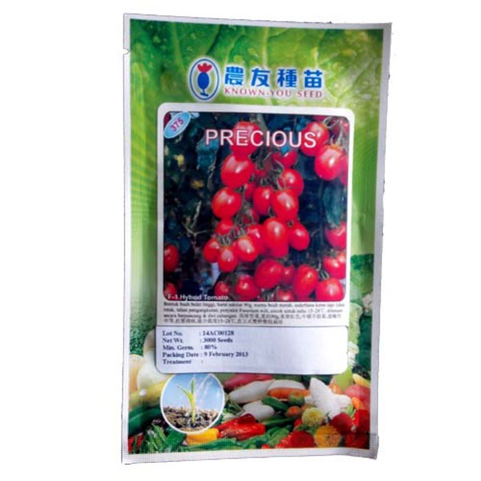 Known You Seed Precious F1 Hybrid Tomato - Benih Tomat Cheri Merah - 10 gram