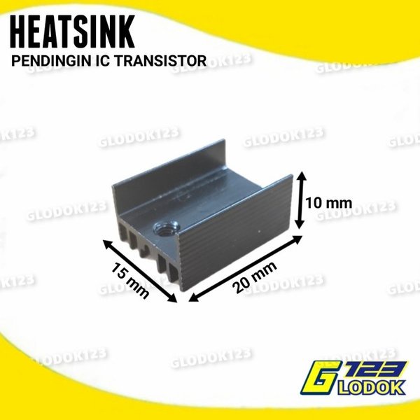 Heatsink TO 220 Pendingin IC Transistor 20x15x10mm Aluminium Heat Sink