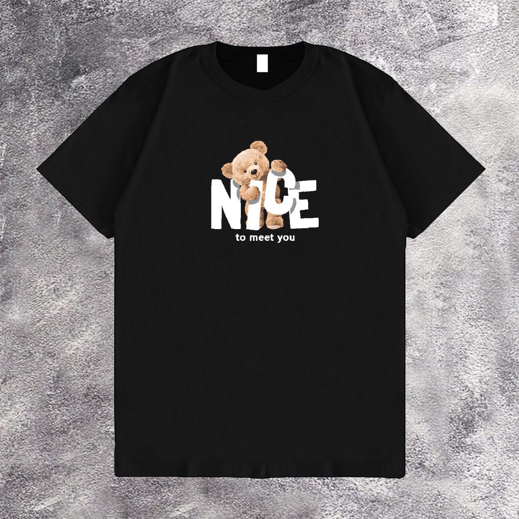 KAOS OVERSIZE NICE TO MEET YOU T-SHIRT