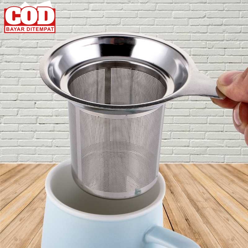 (BAYAR DI TEMPAT) LightHouse Filter Saringan Teh Reusable Tea Infuser Strainer - WLC367