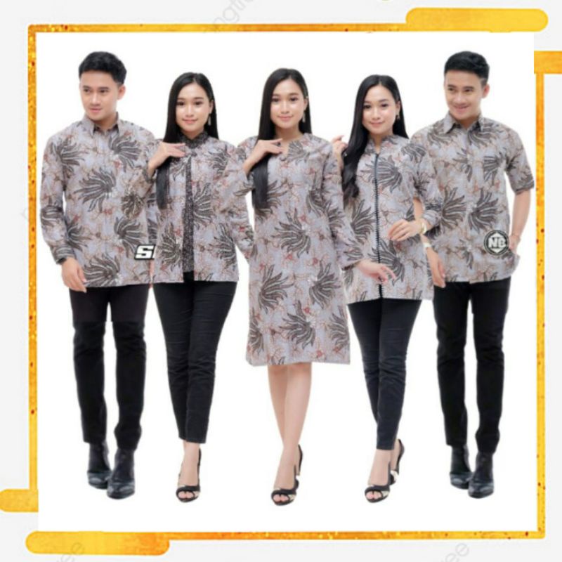 Maura Couple - Sania Ruffle Batik Couple ori Ndoro jowi DNT Garansi Termurah Shopee - Couple Aulia