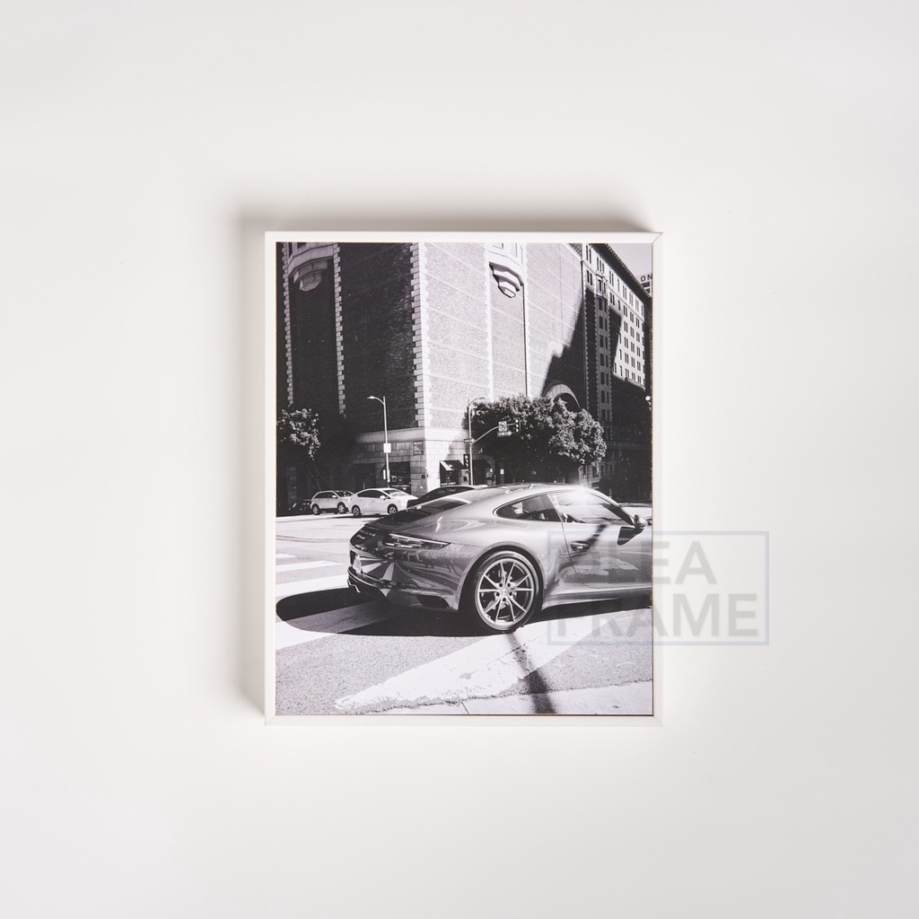 Bingkai Foto Kayu Blok Putih - Frame Foto 30x40cm