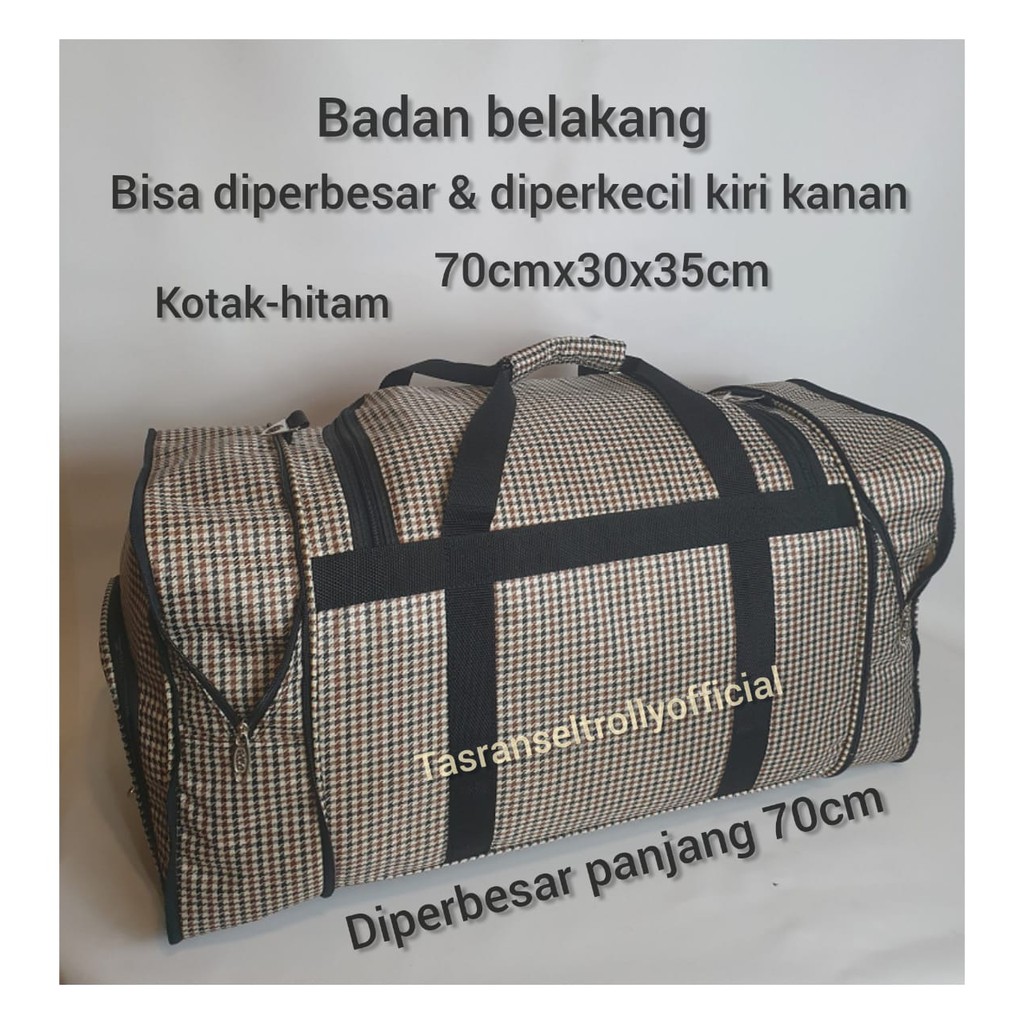 Tas Pakaian Travel Bag Polo Interclub 70x30x35 ukuran Jumbo 100%original