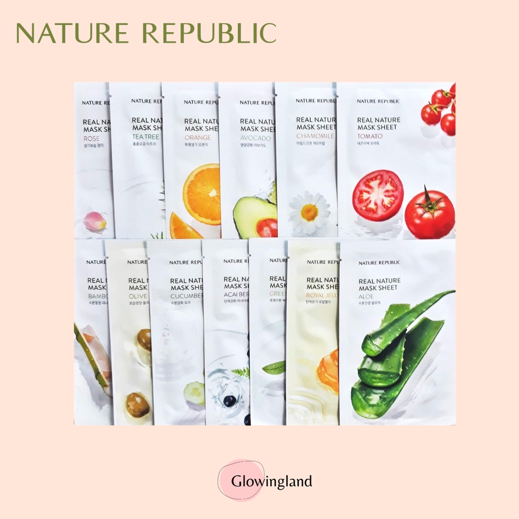 NATURE REPUBLIC MASK SHEET (100 ORIGINAL) Shopee Indonesia