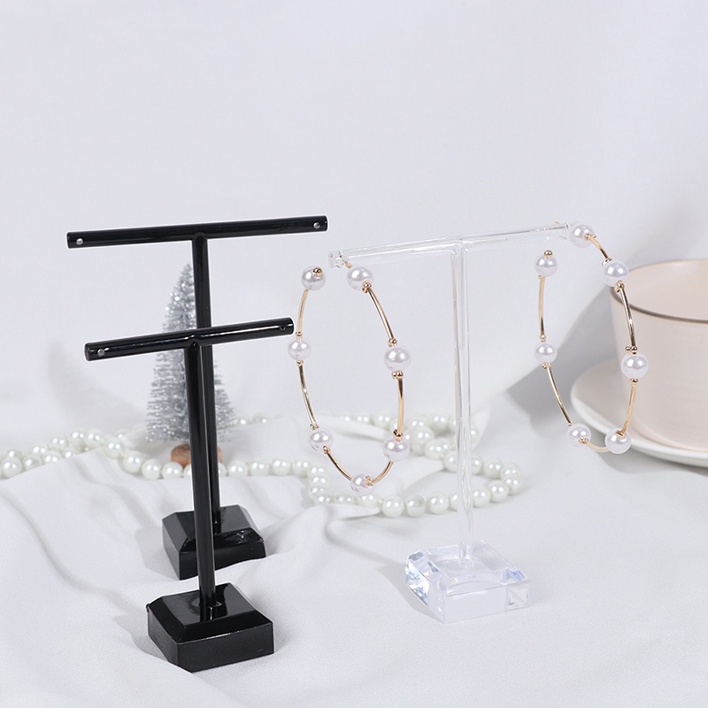 2pcs Stand Holder Display Perhiasan Anting Bahan Akrilik