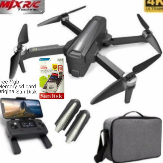 MJX B12 EIS 4K 2 Battery WIFI 5G Digital Zoom 25 menit Brushless +Tas NEW READY