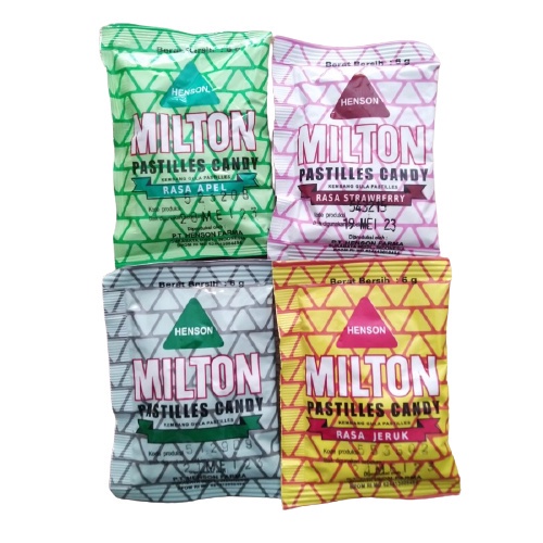 MILTON Pastilles Candy Permen Mint Sachet Random - Pelega Tenggorokan