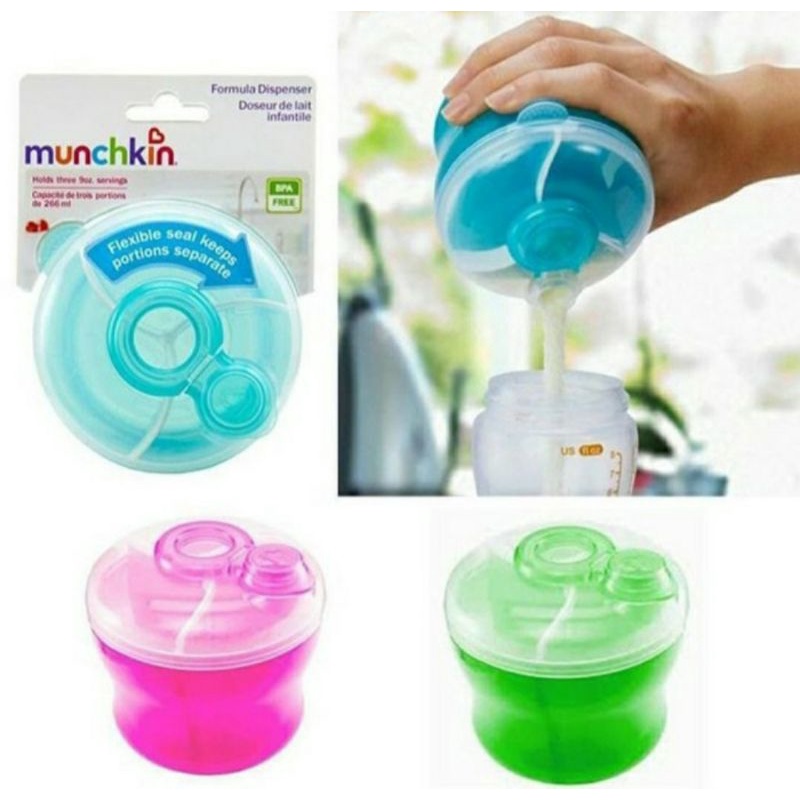 Munchkin Formula Dispenser wadah penyimpan susu formula on the go / Tempat susu bubuk Munchkin Container tempat perlengkapan makan bayi