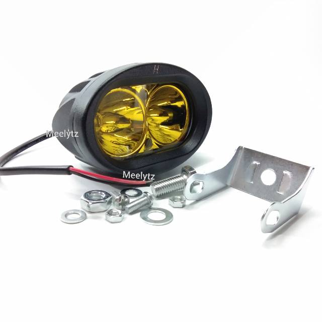 Lampu tembak sorot LED OWL 20 watt 3 mode worklight cree 2 mata kuning