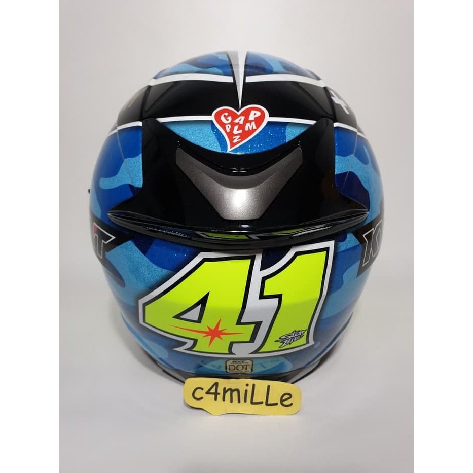 HELM KYT VENDETTA 2 SE ALEIX ESPARGARO 41 BLUE Double Visor Full Face