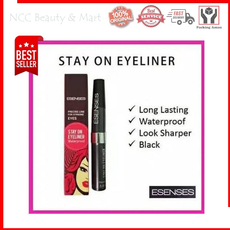 * NCC * Evany Esenses Eyeliner Waterproof Stay On Eye Liner Make Up Mata