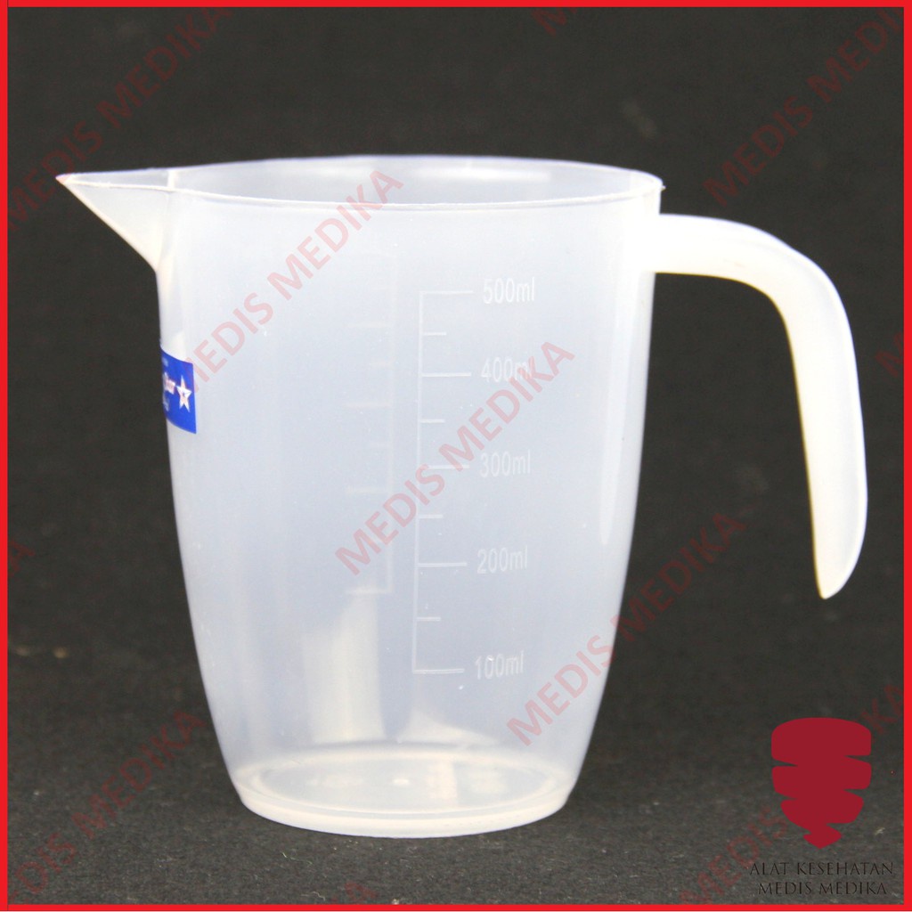 Jual Gelas Takaran 500ml Measuring Cup Plastik Ukur Lab Urine Darah Ukuran 500 Ml Indonesia 6220