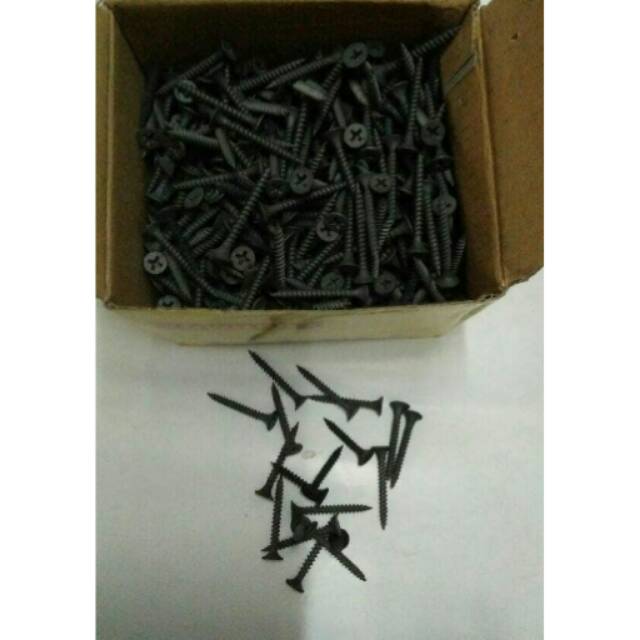 sekrup gypsum 1-1/4" 3cm sekrup gipsum harga per 1 dus