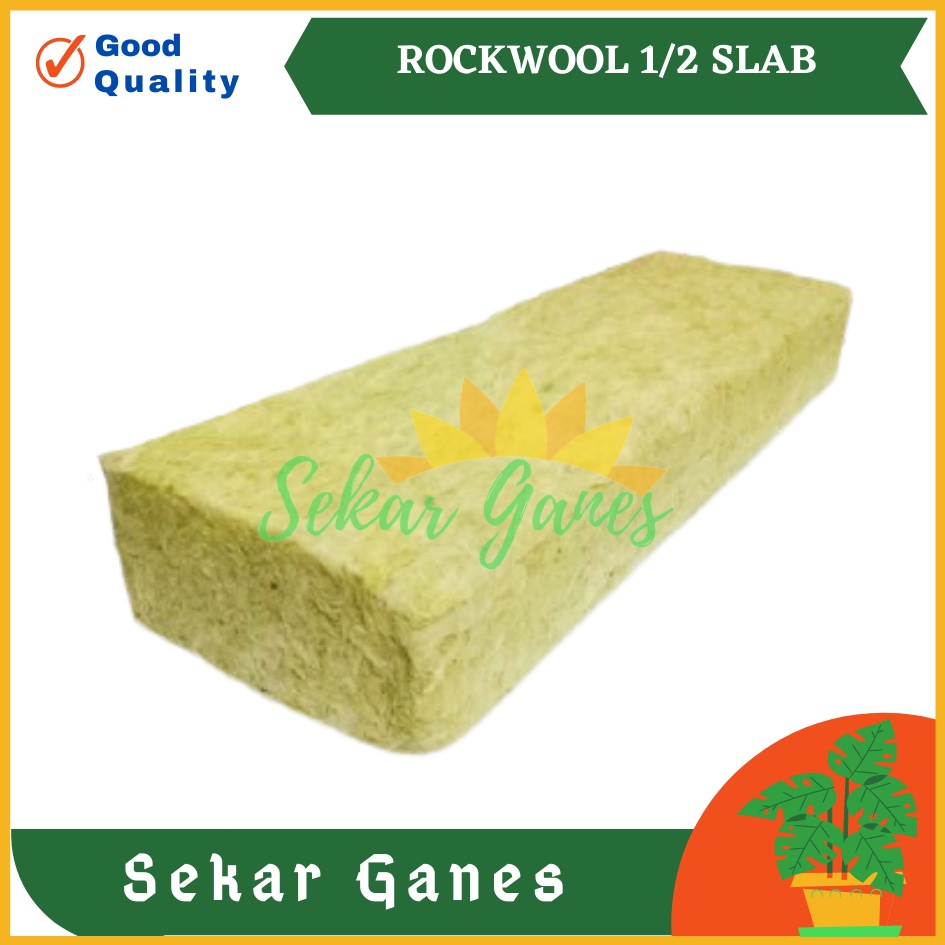 ½SLAB ROCKWOOL CULTILENE ORIGINAL 1/2 SLAB - Media Tanam Busa Hidroponik - Bukan Rocwool KW LokaL OK