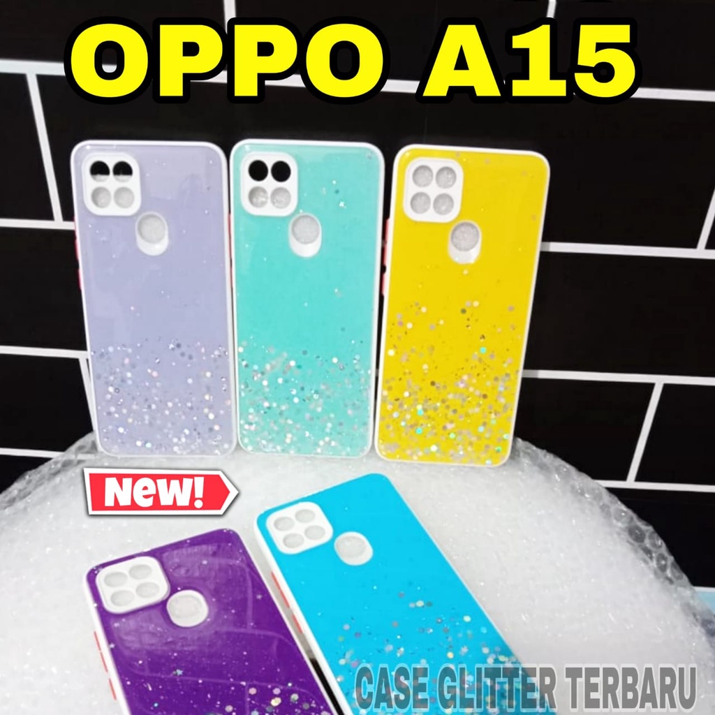 CASE OPPO A15  A15S GLITTER MEWAH ORIGINAL TERBARU