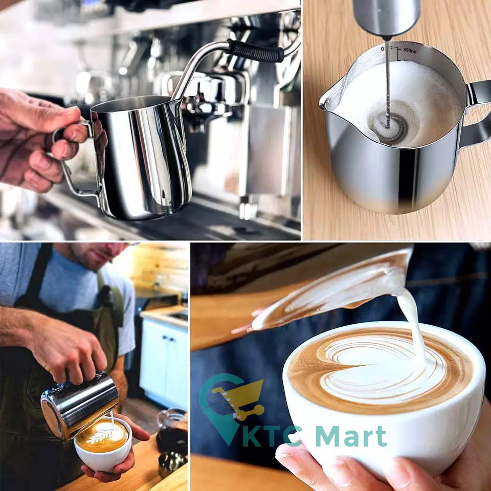 KTCmart - SUS 304 Milk Jug Kopi Cappucino Latte Art Jug Stainless Espresso Teko Pitcher Barista Cangkir