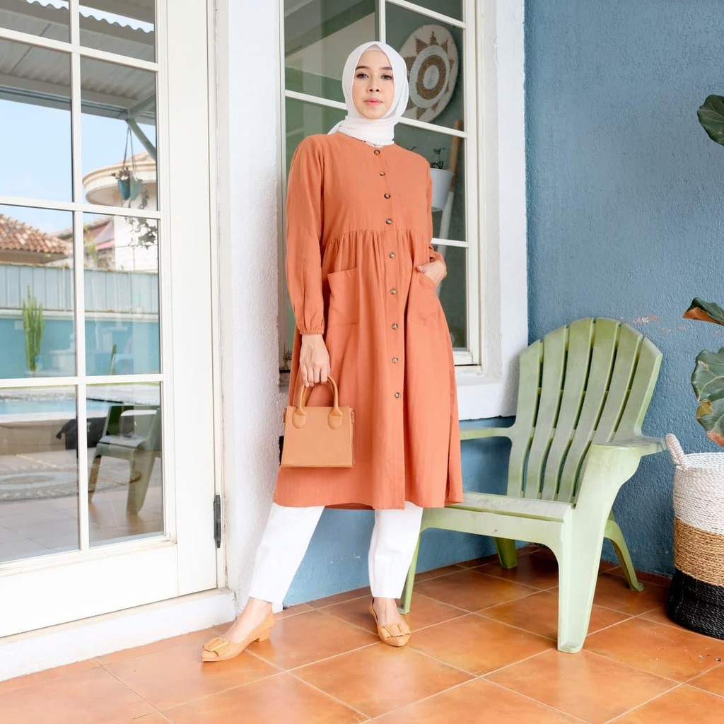 KLANIA LONG TUNIC / TUNIK / ATASAN WANITA / ATASAN KONDANGAN