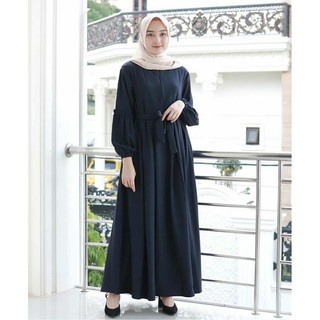 Gamis Wanita Remaja Terbaru Kekinian Polos Hitam Modern gamis ibu ibu terbaru baju gamis remaja
