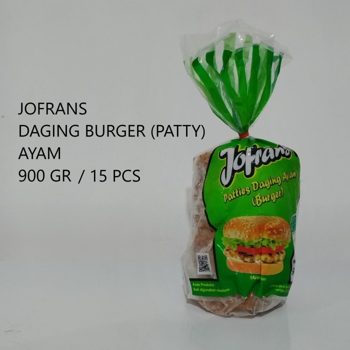 

JOFRANS PATTY AYAM/DAGING BURGER AYAM 900Gram