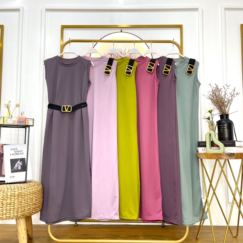 Maxi Dress Voxy B | Manset Dress Buntung