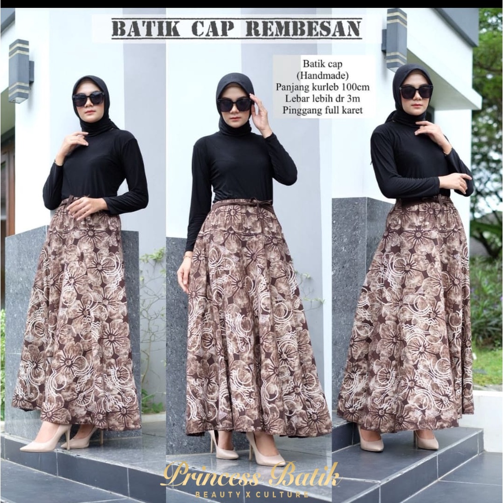 Jual New Arrival Rok Motif Rembesan Bawahan Batik Cantik Kekinian Motif Rok Cap Batik