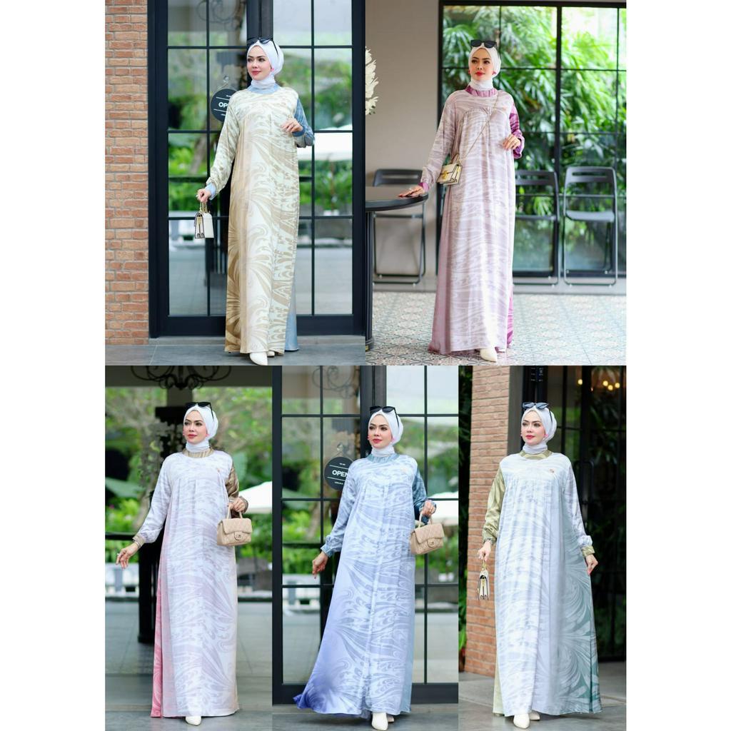 Nafia Dress| Dress Armany Silk Gradiasi warna by BF Label @bf_label dress murah