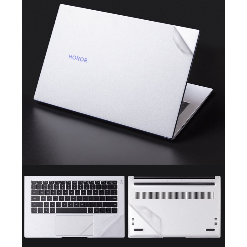 Stiker Skin Vinyl Transparan Warna Hitam Polos Untuk Laptop / Notebook matebook 14s / 13s / matebook D14 / matebook D15