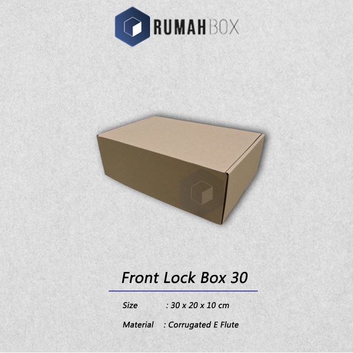 

Front Lock Box ( 30 x 20 x 10 cm ) ( Gift Box & Hampers hadiah )