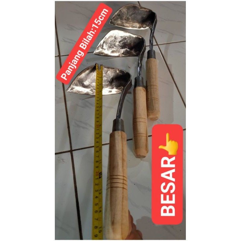 GATUL BAJA (Isi 2 pcs) MURAH,BESAR,SANGAT TAJAM & KUAT KORED RUMPUT CANGKUL MIRING / CANGKUL KECIL (