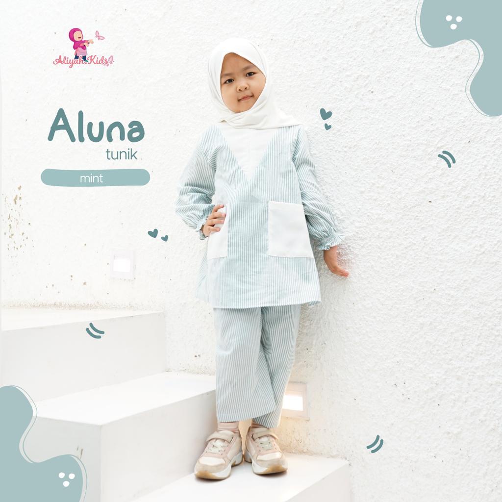 Aliyah Kids - Aluna Tunik (Mint)// Set Tunik Anak