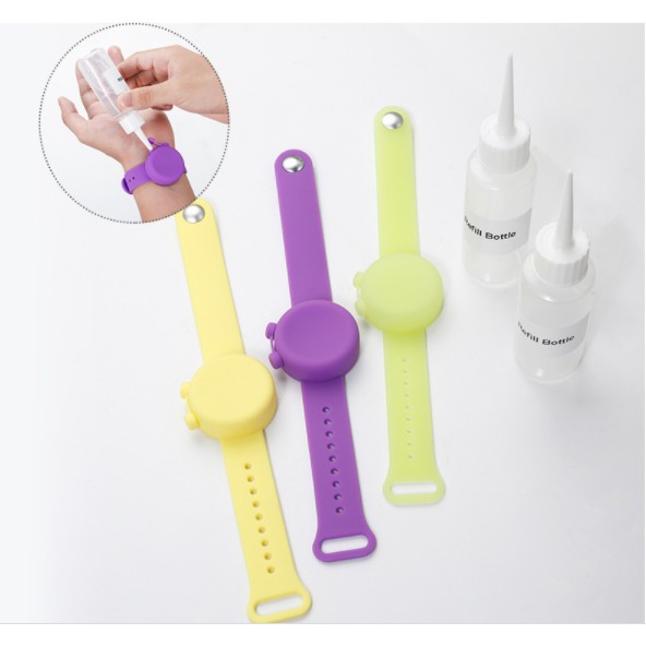 READY Jam Tangan Gelang Hand Sanitizer Polos Anak Dewasa Silicone