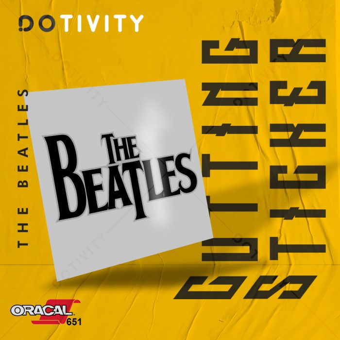 Cutting Sticker THE BEATLES