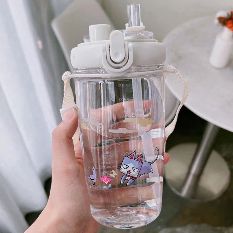 Botol Minum Anak Seliya 7306 ANIMAL INCLUDE SEDOTAN DAN TALI  BPA FREE