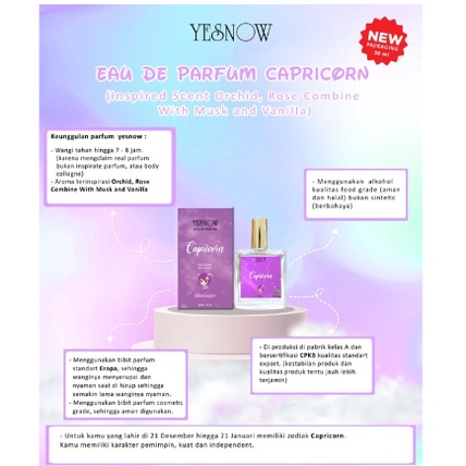 Yesnow Eau De Parfum Zodiac Spray 30 ml