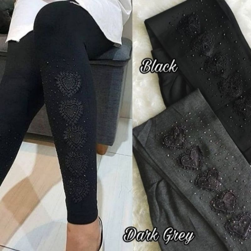 Legging Tebal Mote Brukat Import / Legging Import Wanita / Leging Wanita