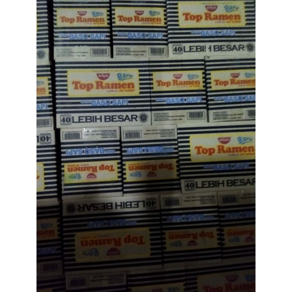 

Top Ramen 1 Dus isi 40Pcs Kemasan lebih Besar