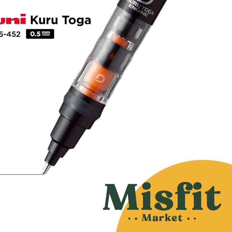 

Terlaris.. UNI KURU TOGA M5-452 1P Mechanical Pencil 0.5 mm kurutoga pensil mekanik 0.5mm