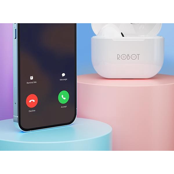 Robot T50 Smart Touch Wireless Earphone Tws Bluetooth Headset Airbuds Iphone Android-7