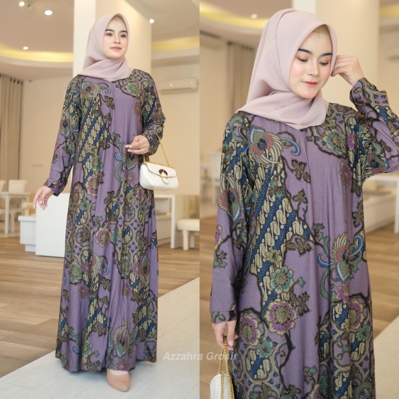 Batika Maxy 5- Gamis Calvin Jeans Terbaru LD100 &amp; LD110 / 022-7143 / 023-6905