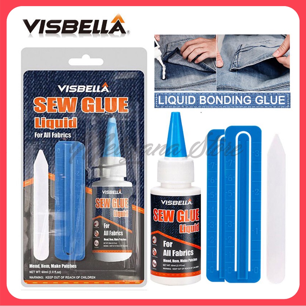 ORIGINAL No Sew Glue Tools Kit Secure Stitch Liquid Sewing Solution Glue Kit