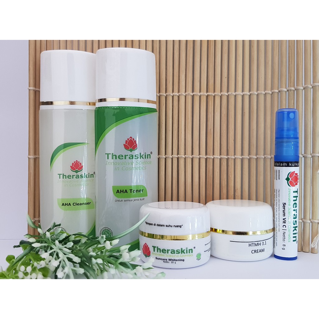 PAKET FLEK GLOWING THERASKIN+SERUM VITAMIN C THERASKIN