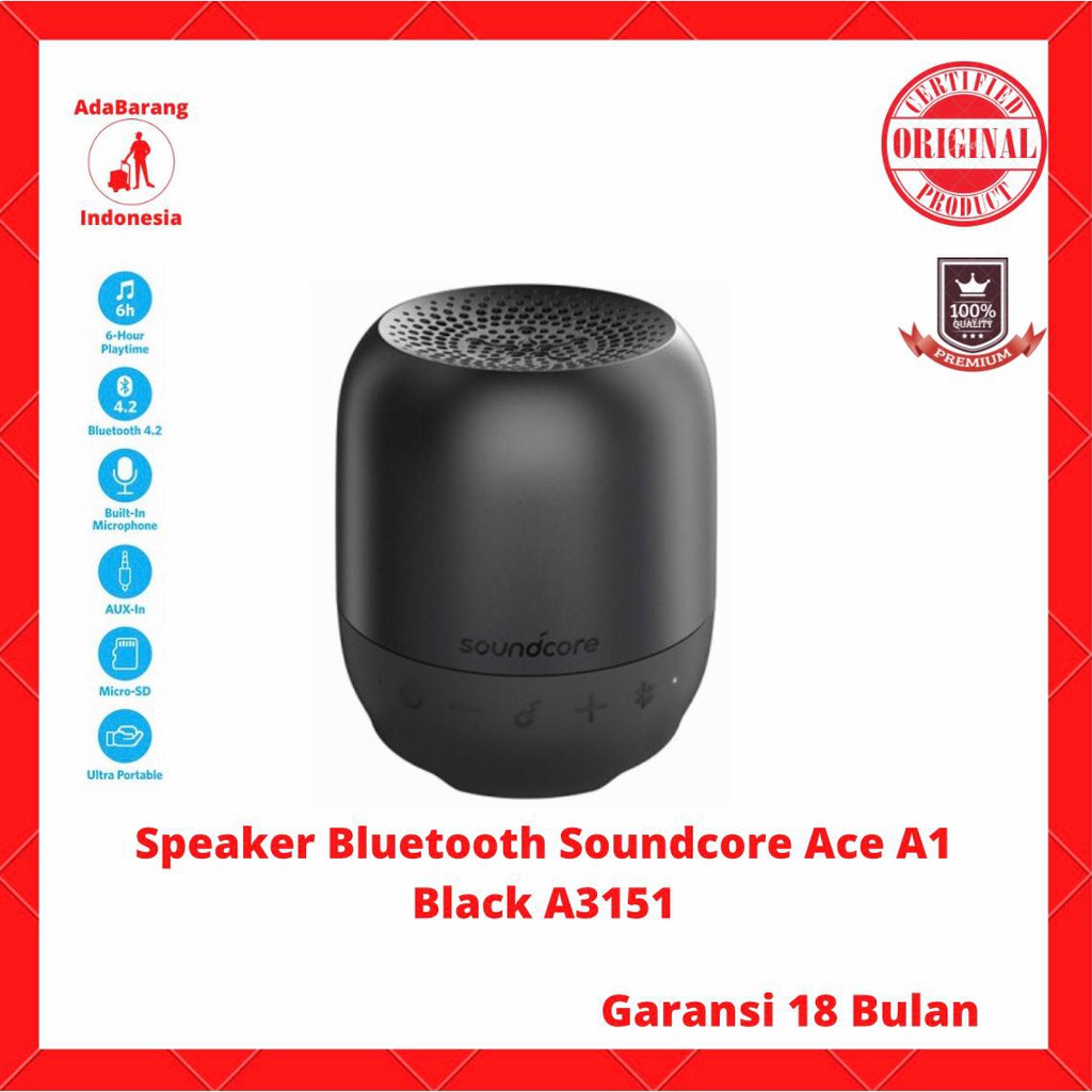 Speaker Bluetooth Soundcore Ace A1 Black - A3151