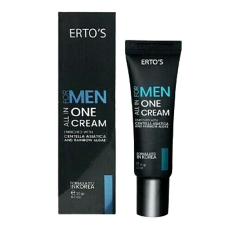 Pemutih Wajah Pria Ertos All In One Cream For Men Skin Care Original 100% BPOM