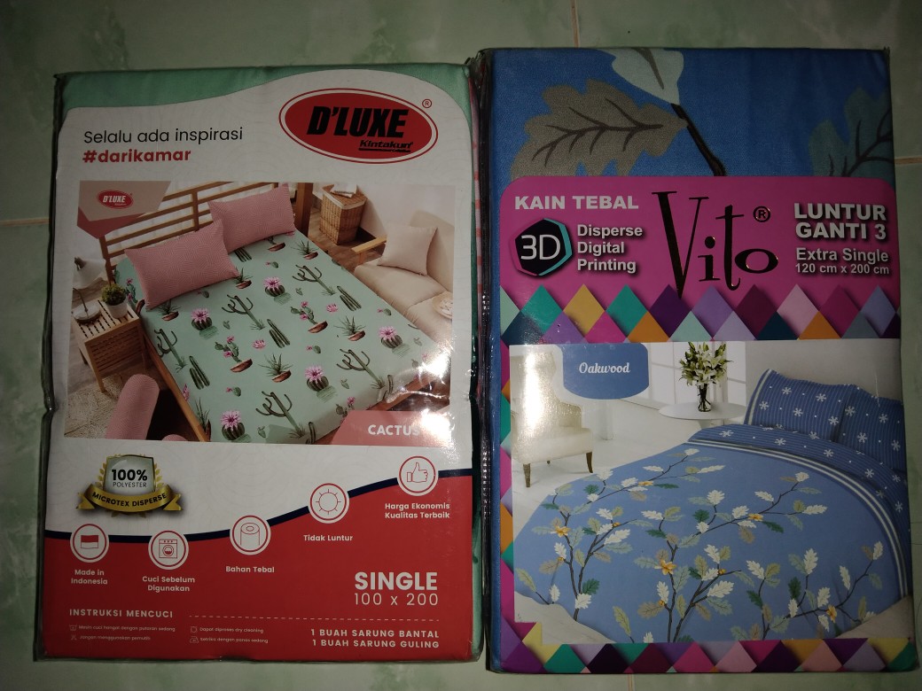 Sprei 3d Single New Vito Motif Oakwood