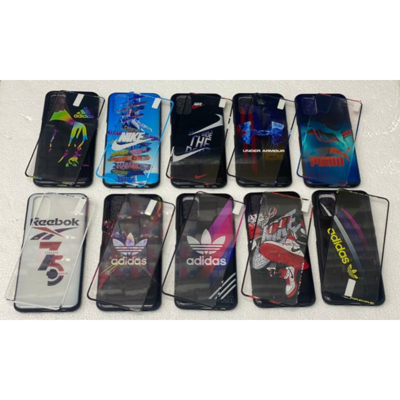 COD(bayar ditempat) CASE+TG ADIDAS VIVO Y12, Y11 Y15 19 Y30 Y50 Y91 Y91c  V17pro V19