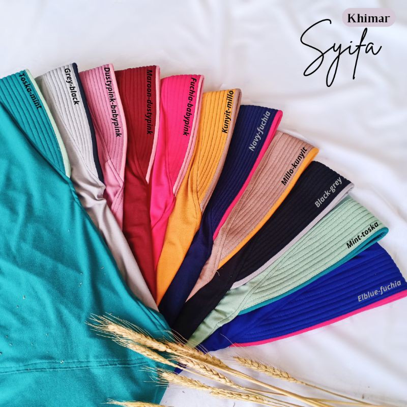 Termurah!! Hijab Dewasa/Hijab Khimar-Khimar Syifa Bahan JerseyCrepe-Hijab Murah-Best Seller