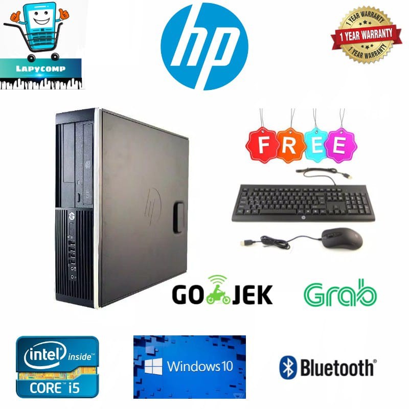 PC MINI HP COMPAQ 6300SFF NEW | SSD SATA 512GB+250GB HDD | CORE I5 GEN3 | RAM 4GB | WIN10 ORI | DVDRW