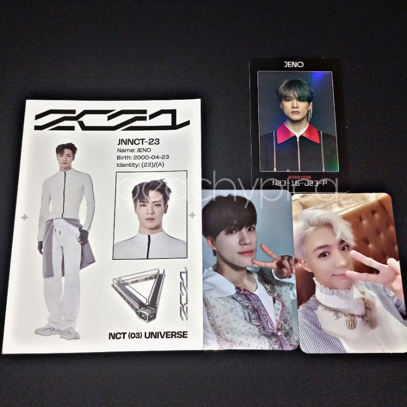 Access card jeno resonance arrival, sticker Universe, yizhiyu reload, jeno we young