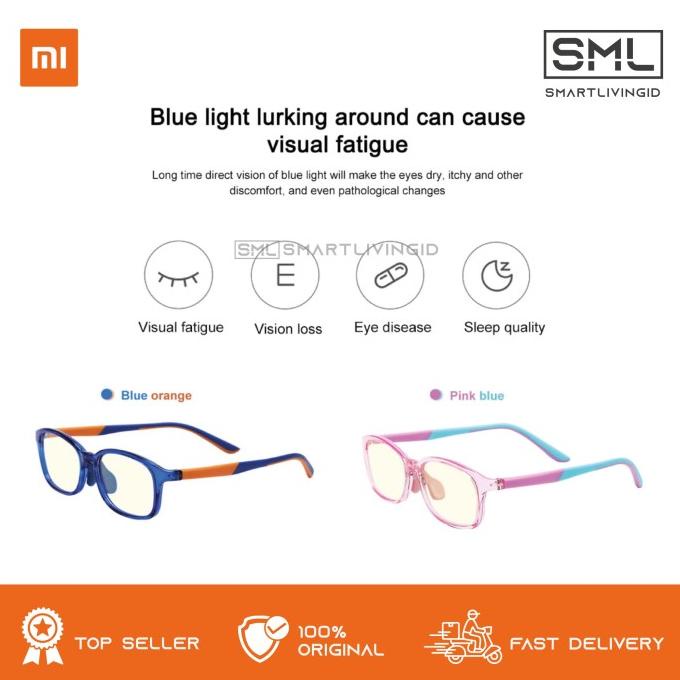 Xiaomi Mijia Kacamata Anti Radiasi Glasses Kids Filter 35% BlueLight