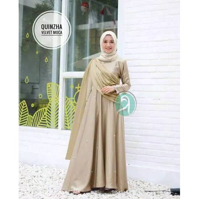 MAXI QUINZHA/GAMIS PESTA TERMURAH/PARTY DRESS CANTIK/GAMIS MUTIARA/GAMIS TANAH ABANG/GRATIS ONGKIR